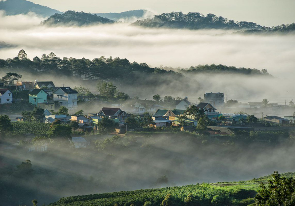 Sapa in mist in December