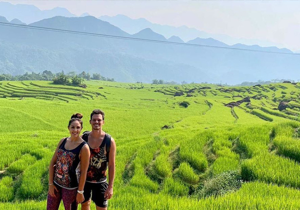 The green valley in Pu Luong