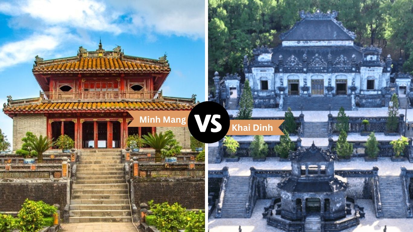 Minh Mang vs Khai Dinh Tombs