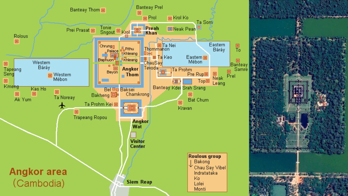 Angkor Complex map