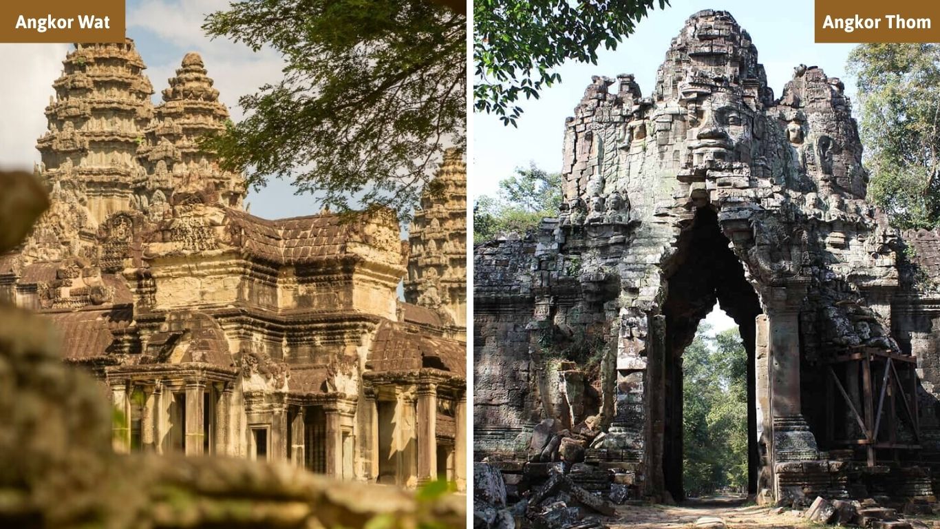 Angkor Wat and Angkor Thom