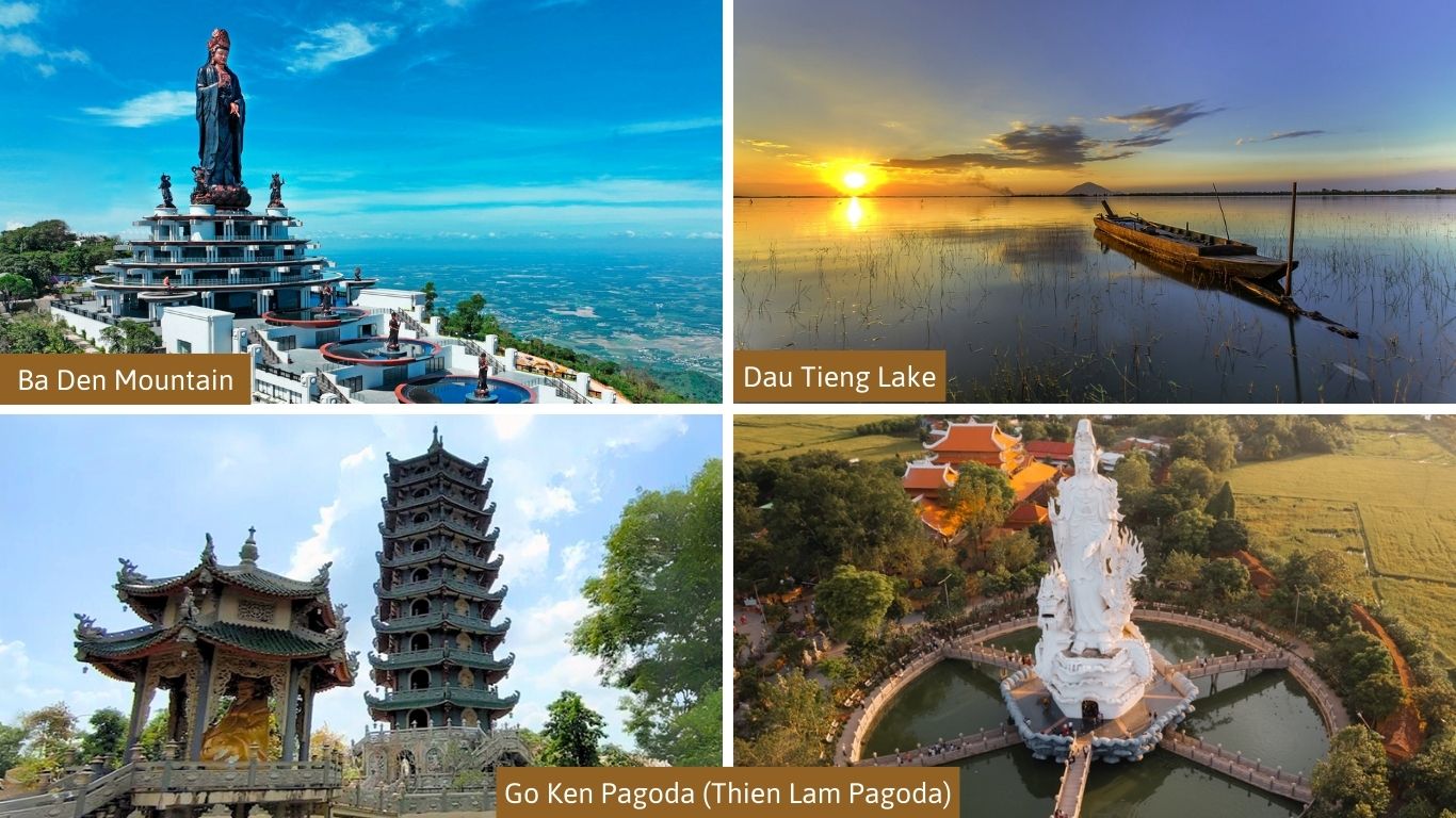 Ba Den Mountain, Dau Tieng Lake, Go Ken Pagoda (Thien Lam Pagoda)