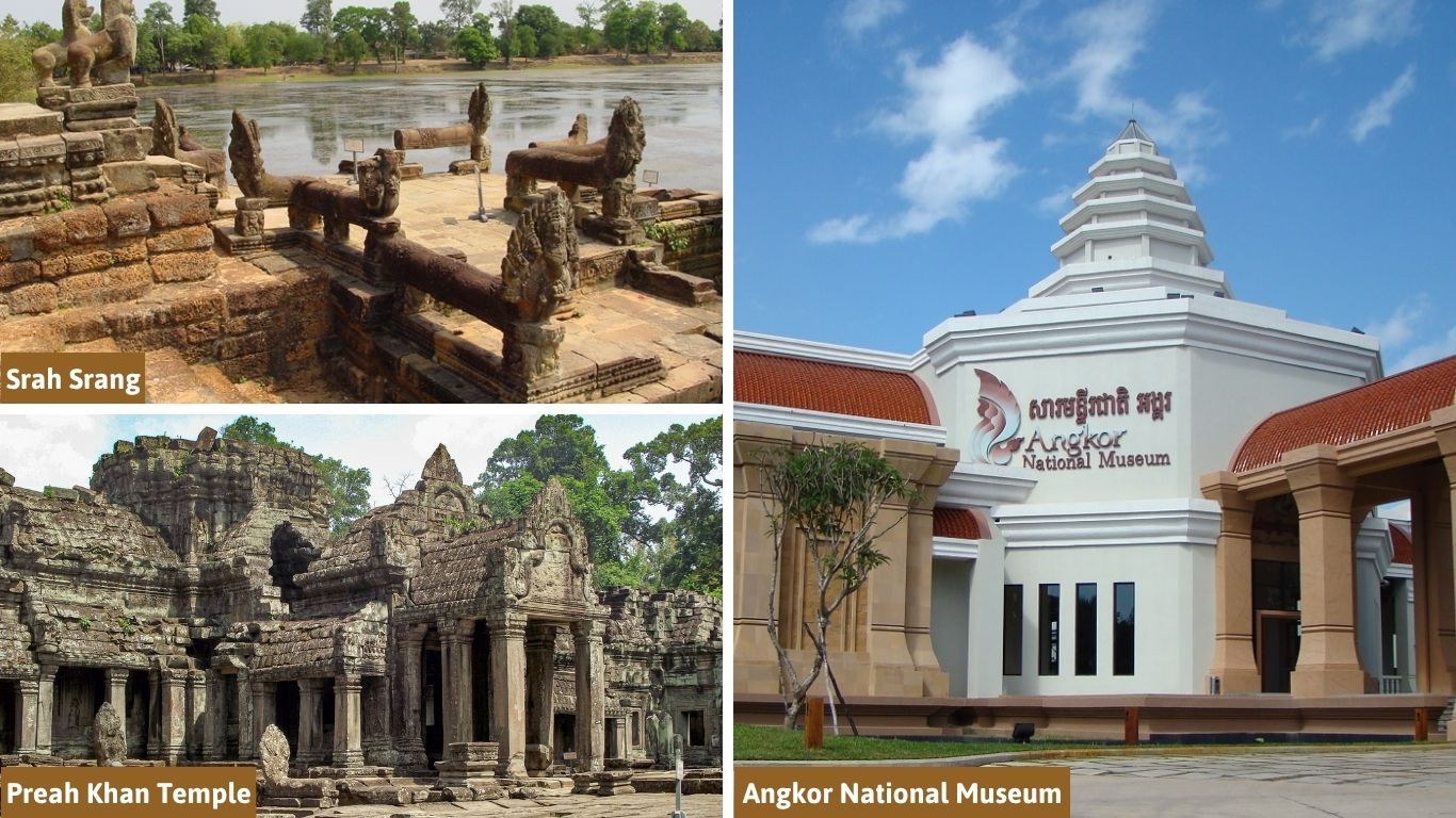 Angkor National Museum, Srah Srang, Preah Khan temple