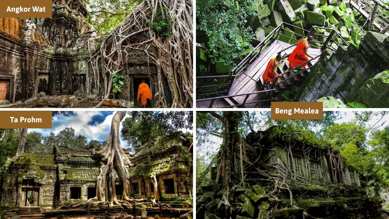 Angkor Wat, Ta Prohm, Beng Mealea