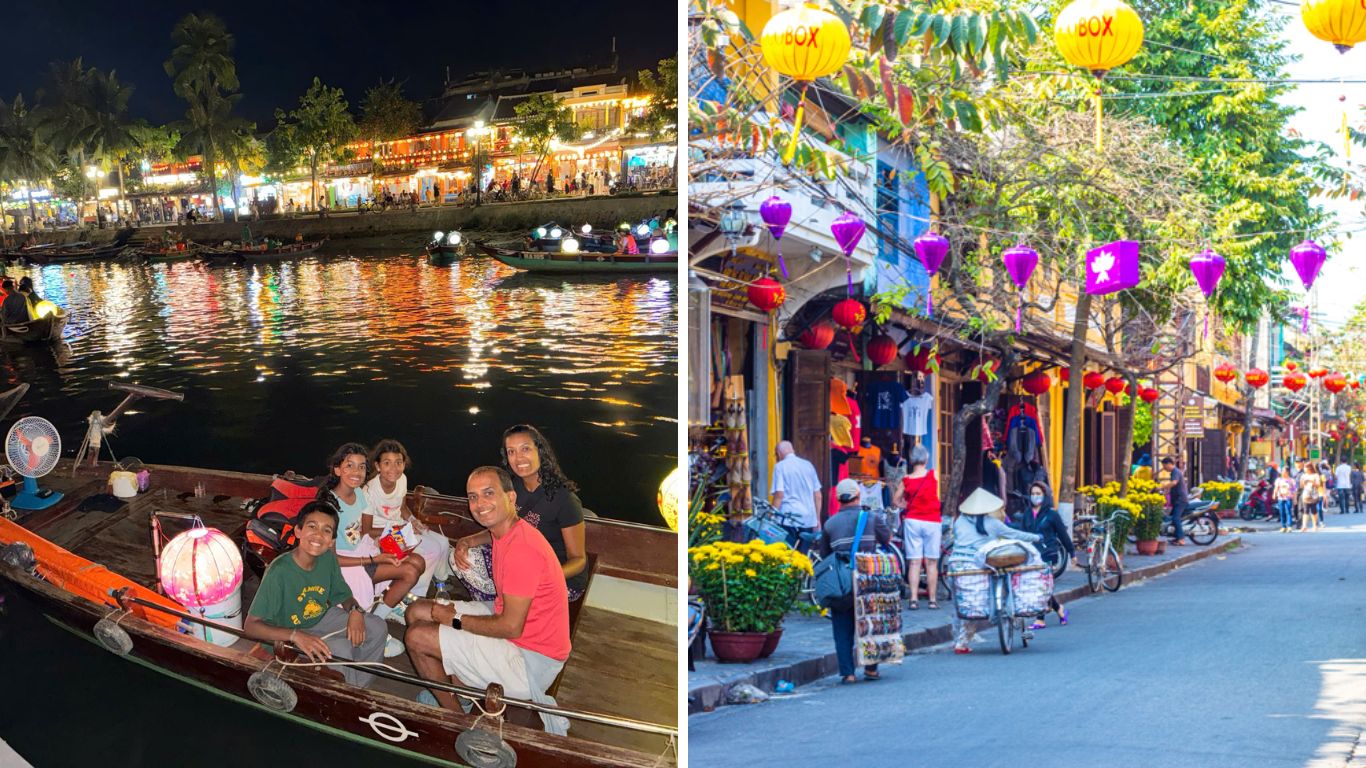 Hoi An Ancient Town in July lantern streets night boat ride Thu Bon River