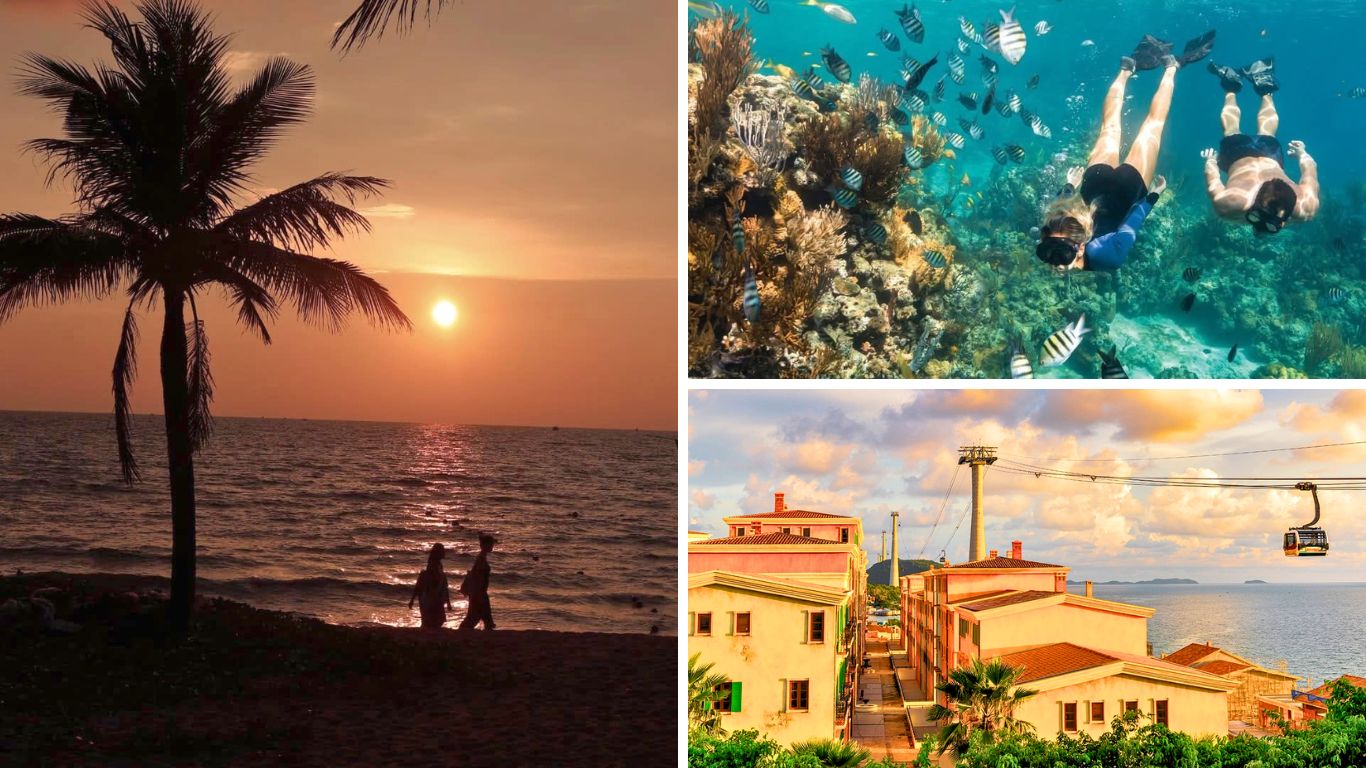 Phu Quoc in January: sunset on Long Beach, snorkeling at An Thoi Archipelago, and the Hon Thom Cable Car