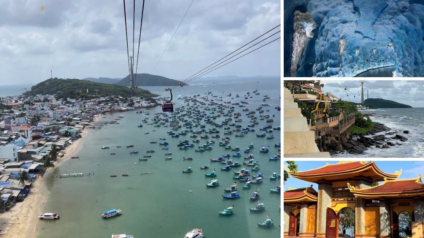 Cable car rides above a harbour full of fishing boats, glowing ice caves, clifftop views with the sea churning below, and temple gates catching the afternoon light. June keeps the whole island open for exploration.