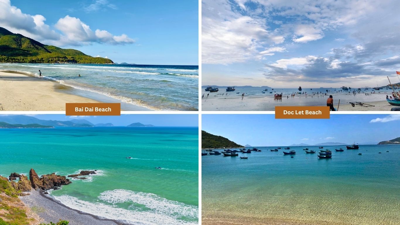 Bai Dai Beach and Doc Let Beach Nha Trang in May with clear water and uncrowded shoreline