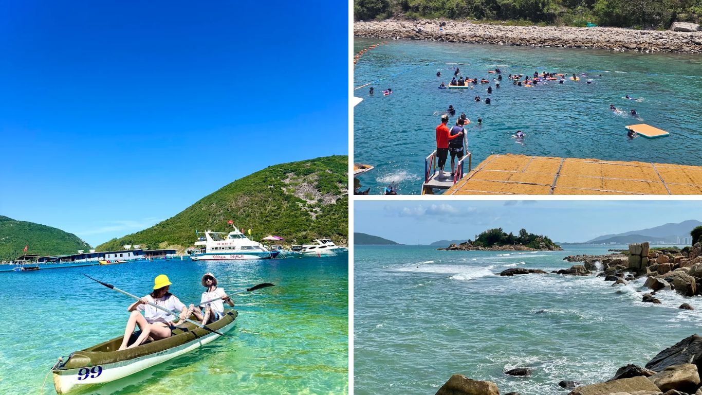 Nha Trang island hopping kayaking and snorkeling during best time to visit dry season