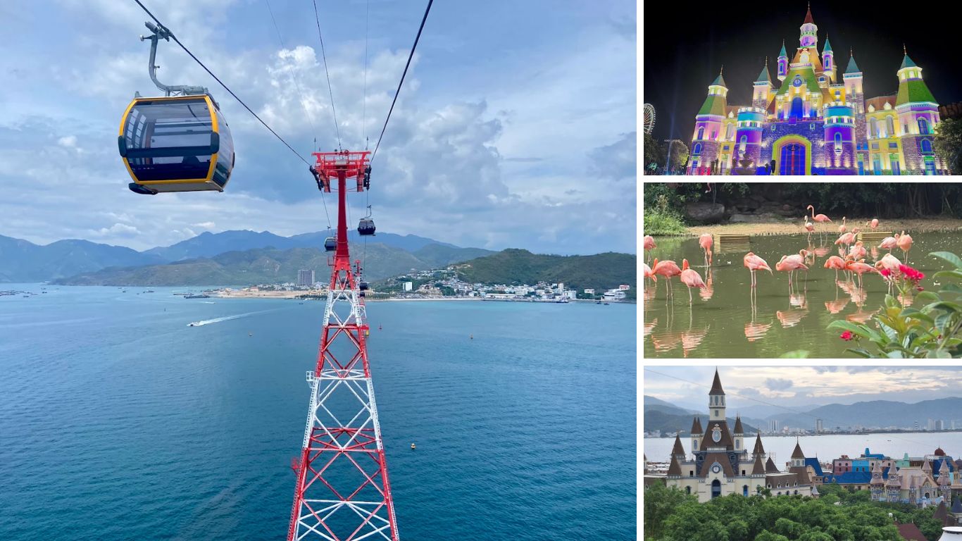 VinWonders Nha Trang cable car Hon Tre Island theme park attractions in May