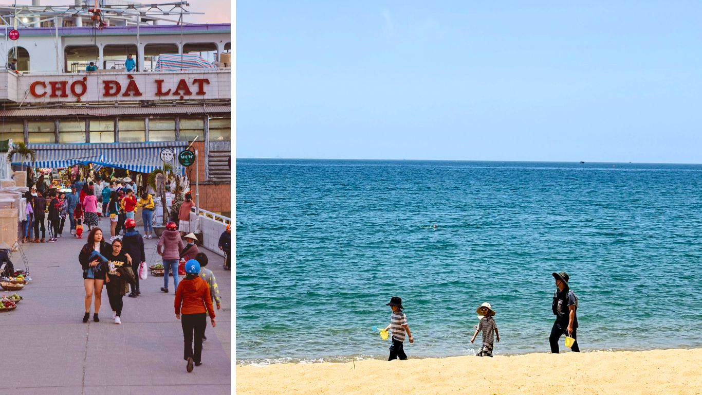  Da Lat market and Nha Trang beach family holiday Vietnam kids one week itinerary